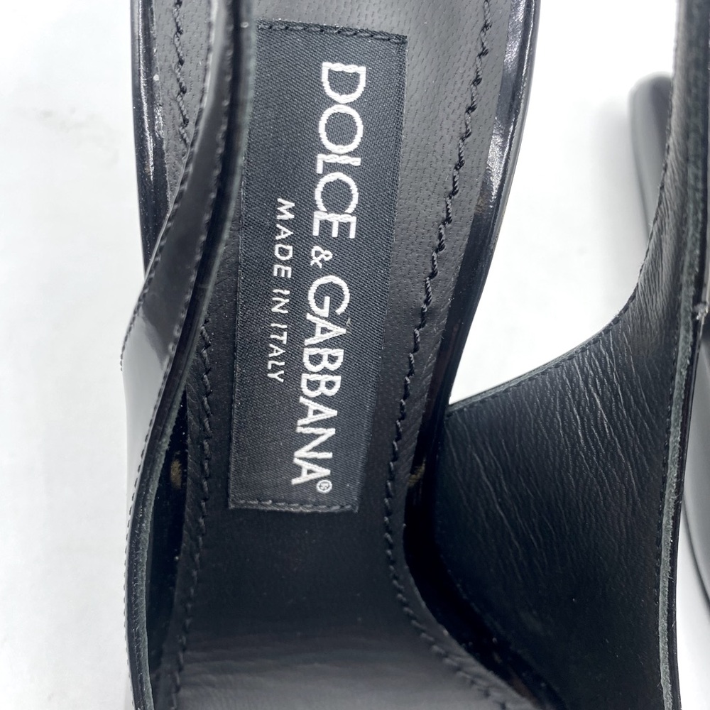 Dolce & Gabbana Lollo Pointed Toe Slingback Pumps. - Picture 5 of 14